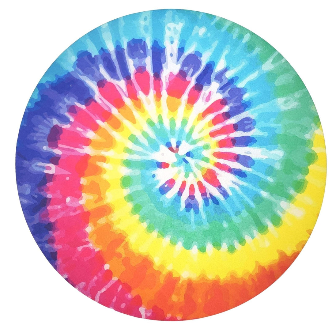Conjunto de 4 Capas de Sousplat Redondas Tie Dye 35,5cm Diâmetro