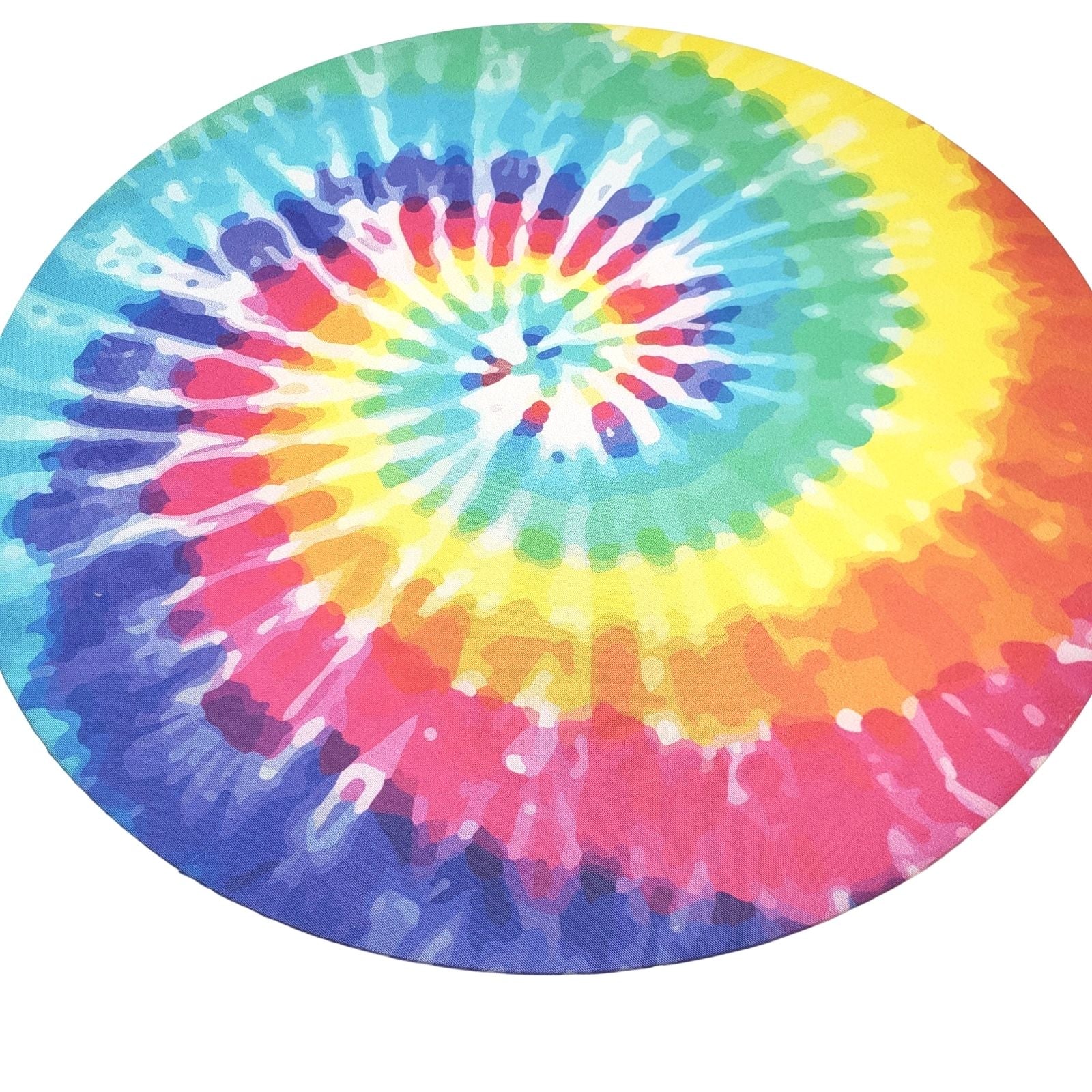 Conjunto de 4 Capas de Sousplat Redondas Tie Dye 35,5cm Diâmetro